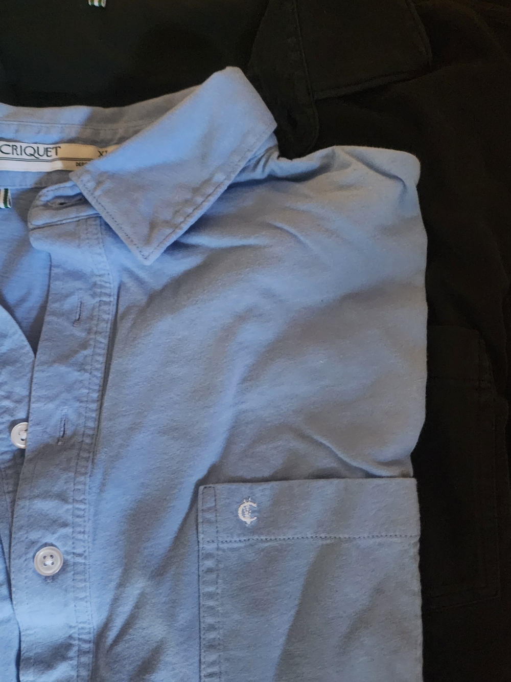 Criquet Men’s Light Blue Button-Down Casual Shirt